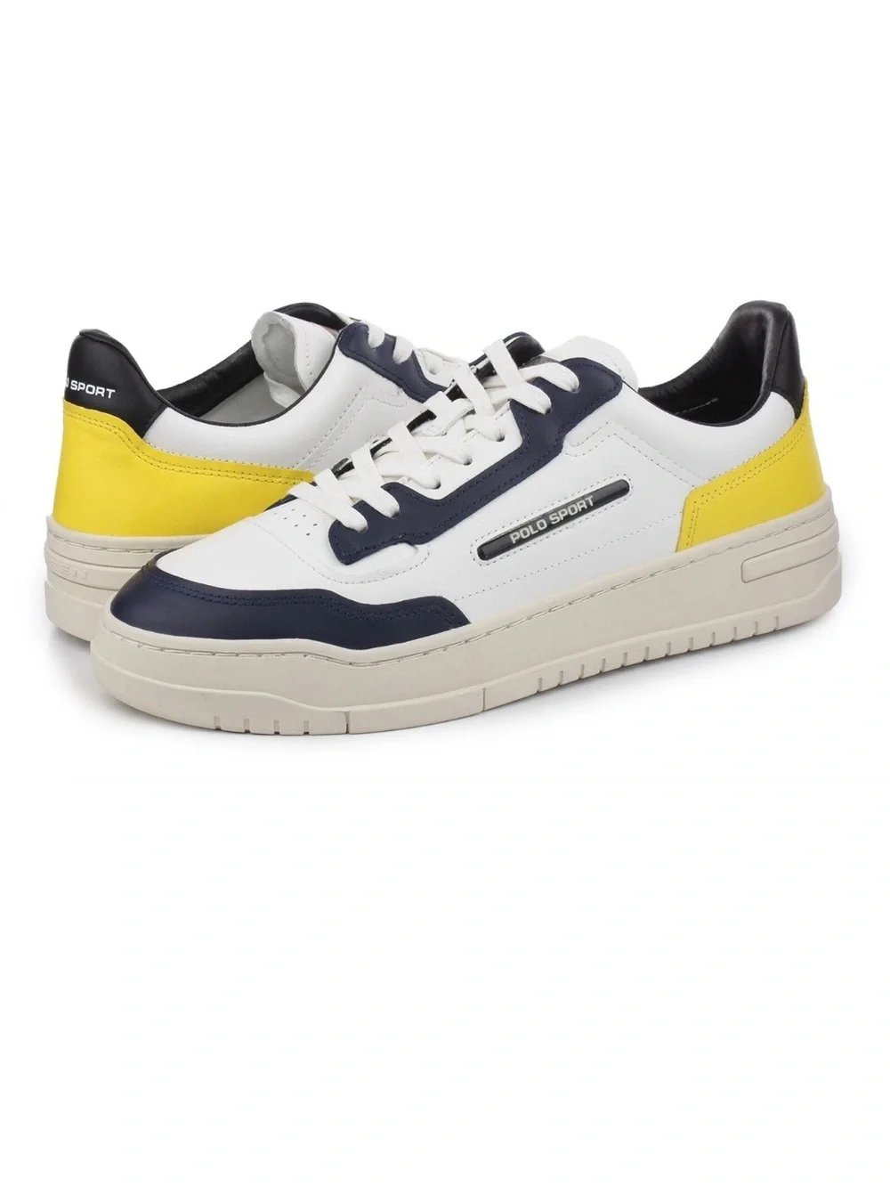 Polo Ralph Lauren PS300 Sneakers color Yellow/ White/Blue Size13